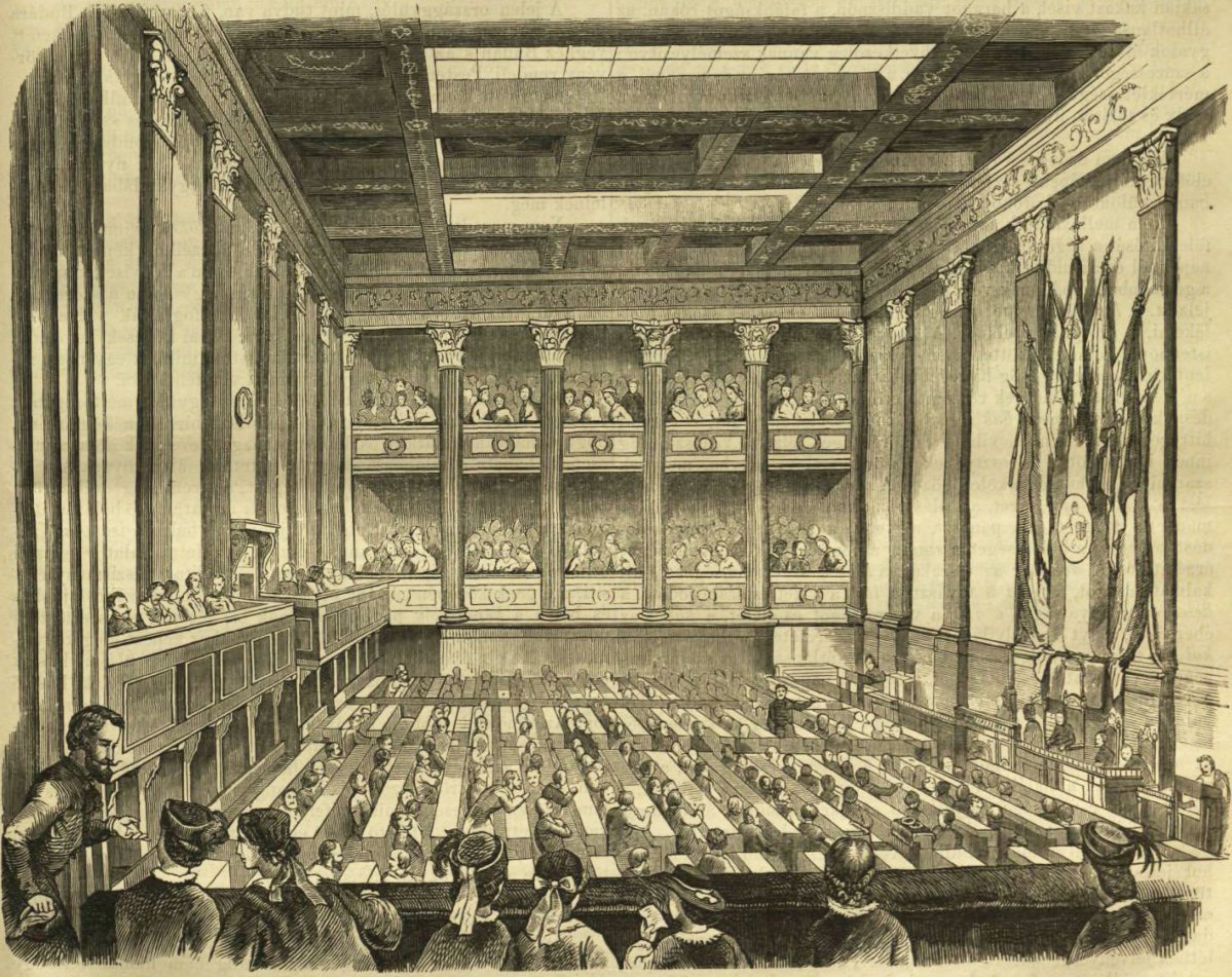 A képviselőház ülésterme a Nemzeti Múzeumban (Forrás: Vasárnapi Ujság, 1861. június 23.) vasarnapi_ujsag_1861_Vasárnapi Ujság, 1861. június 23.jpg