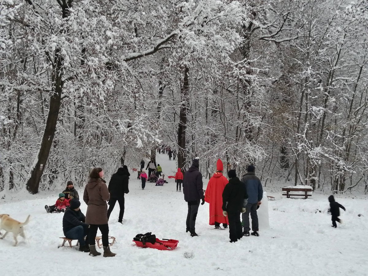 A Mikulás a Csacsi-réten. A rendezvény már közel 40 éves hagyománnyal rendelkezik (Fotó: Benyó Gergely/pestbuda.hu) 15 (1).jpg