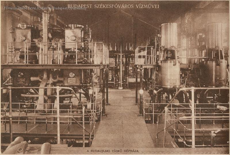 A budaújlaki vízmű gépháza (Fotó: FSZEk, Budapest Gyűjtemény) 9651f63a-5e9b-4d2f-b820-2343ebc2e235.jpg