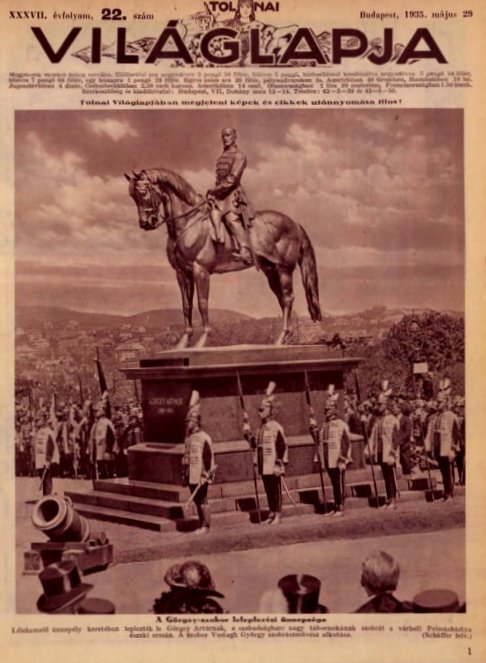 Görgei első budavári lovasszobrának leleplezési ünnepsége 1935 májusában (Forrás: Tolnai Világlapja, 1935. május 29. szám) ccce8266-5544-4a5d-b3b1-c980ebc213c6 (1).jpg