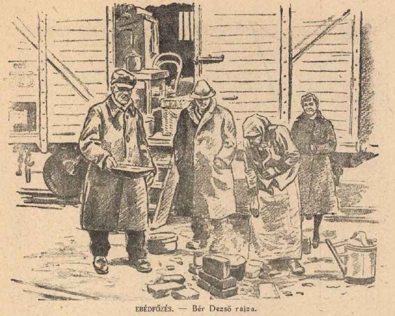Rajz a vagonlakókról (Forrás. Vasárnapi Újság, 1920. január 25.) Vasárnapi újság 1920.jpg