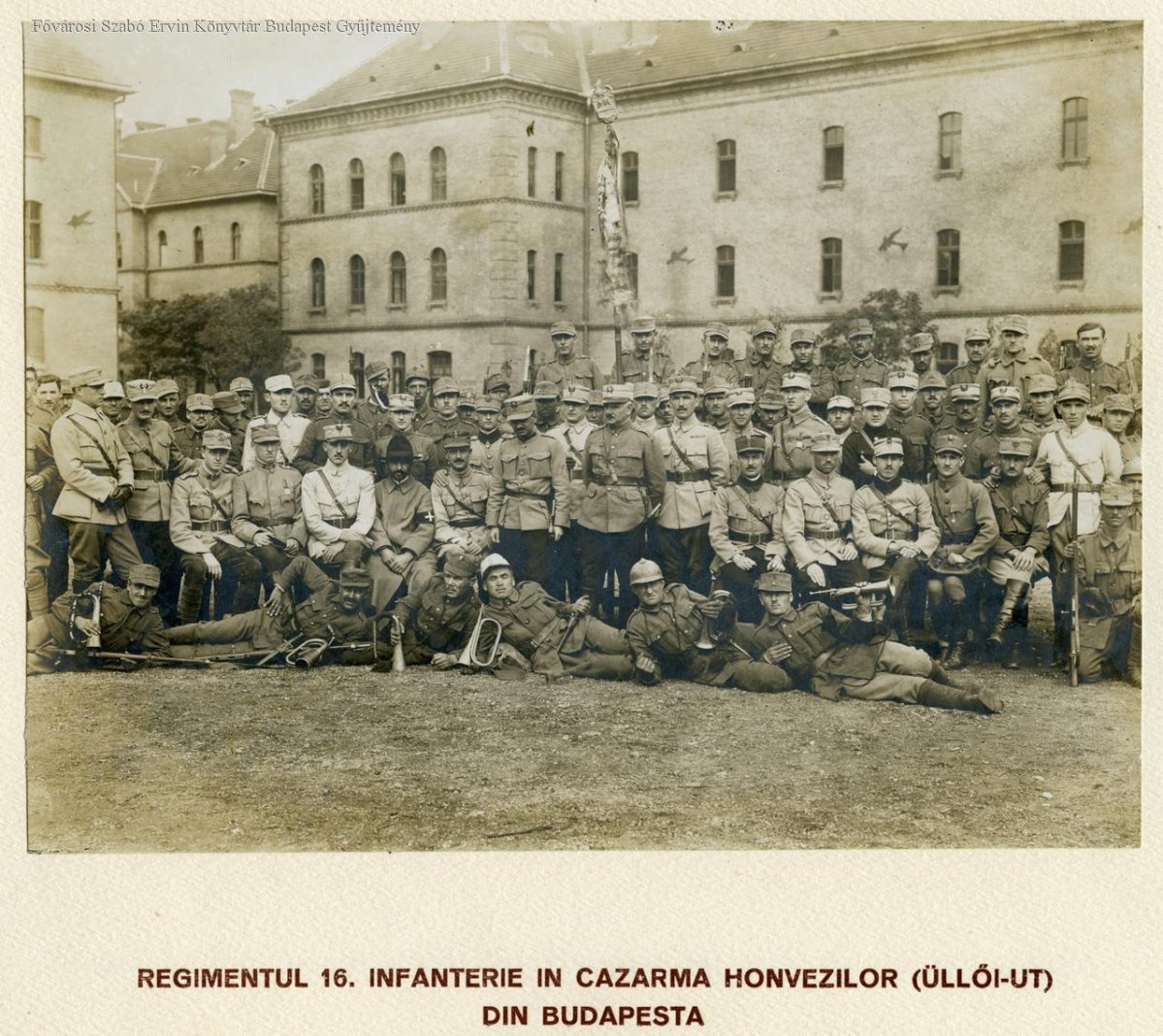 A 16. román gyalogezred az Üllői úti honvéd laktanyában (FSZEK Budapest Gyűjtemény) románok-3.jpg