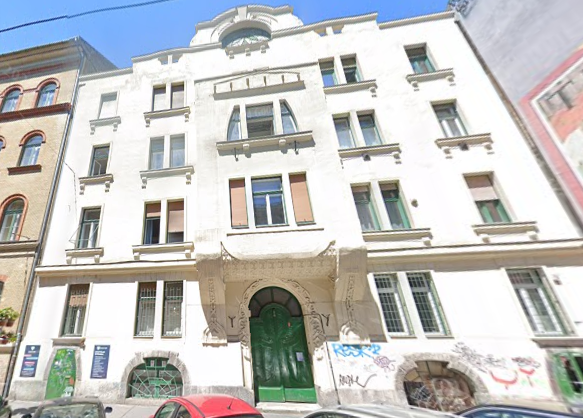 Korai munkája a VII., Wesselényi utca 40. szám alatti épület (Fotó: googlemaps.com) Screenshot 2025-06-15 12.31.24.png