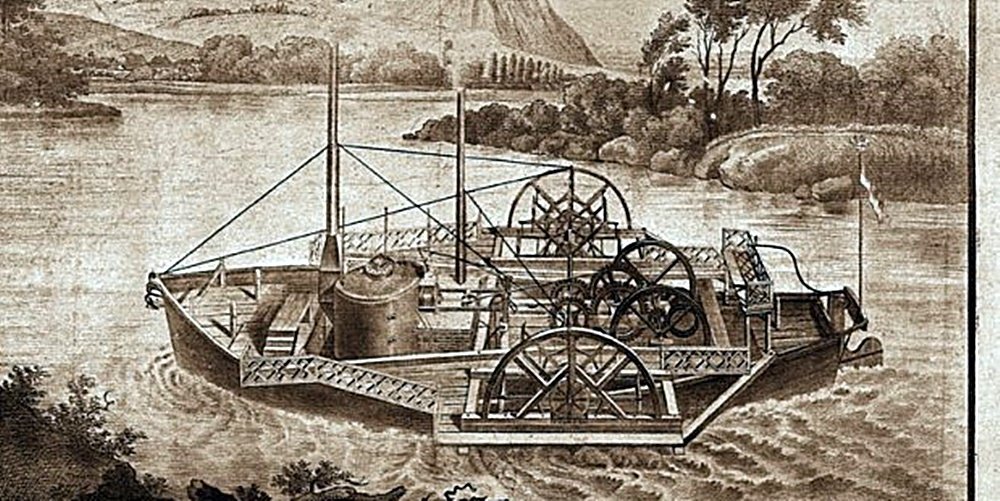 z első gőzhajó, Bernhard Antal Carolinája 1817-ben épült, és igencsak kezdetleges szerkezet volt (Forrás: Hajoregiszter.hu/MMKM) 176437_08630.jpg