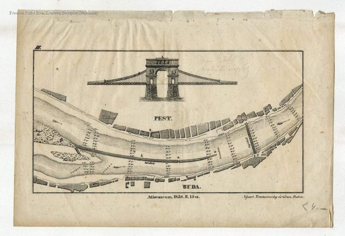 A kor egyik vezető mérnöke, Vásárhelyi Pál elképzelése (Forrás: FSZEK, Budapest gyűjtemény) ad9979e7-9c53-44a9-96cc-9f89f25880ee.jpg