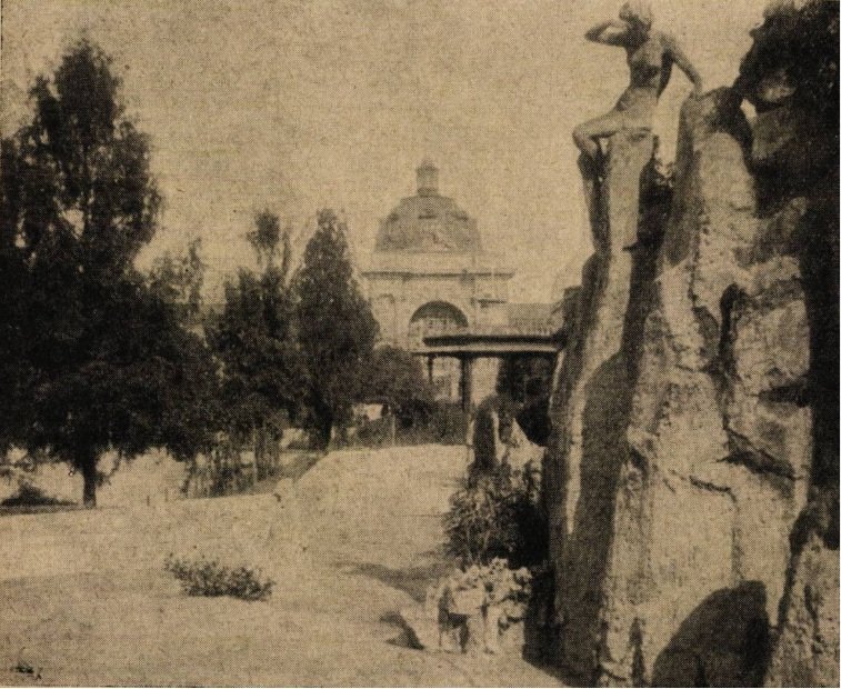 Az Országos Embervédelmi Kiállítás a Városligetben Embervédelmi Kiállítás_Városliget_1926_részlet a parkból_Színházi Élet.jpg